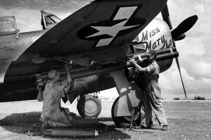 File:P-47D with bazooka rocket tubes.jpg