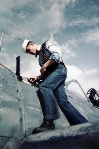 Brewster F2A ammo loading NAS Miami 1943.jpg