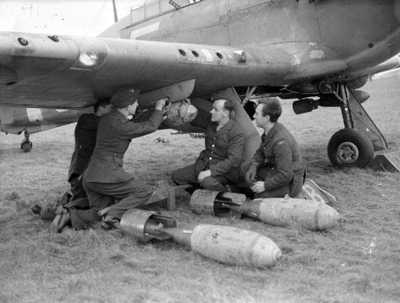 File:Hurricane Mk IIb being re-armed.jpg