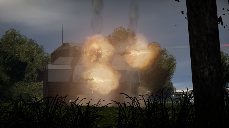 File:Landkreuzer P. 1000 Ratte Boradside firing All cannons.jpg